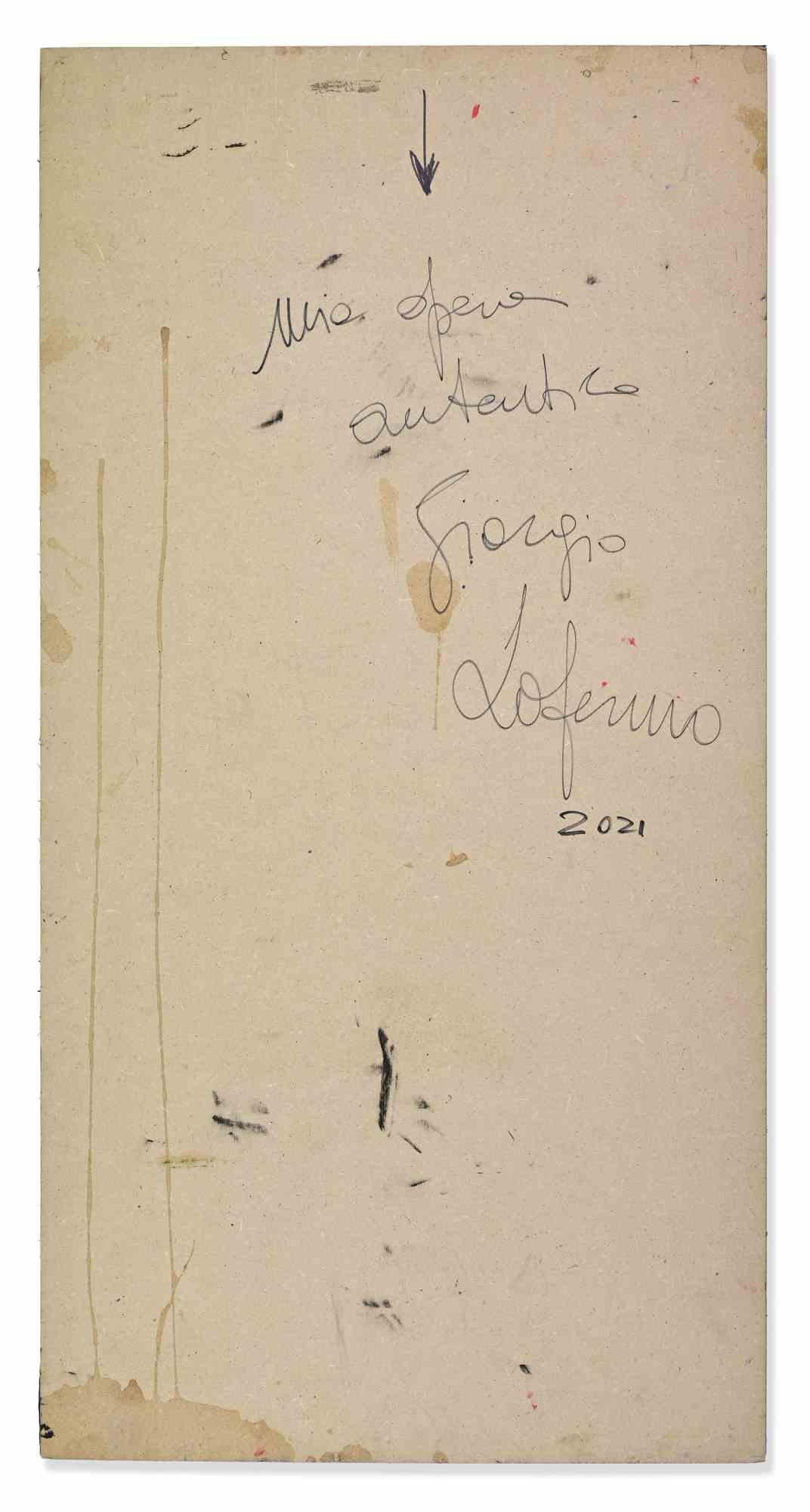 Abstrakte Komposition - Ölgemälde von Giorgio Lo Fermo - 2021 im Angebot 2