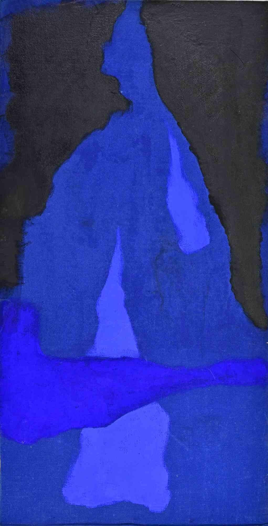 Abstrakte Komposition - Ölgemälde von Giorgio Lo Fermo - 2021