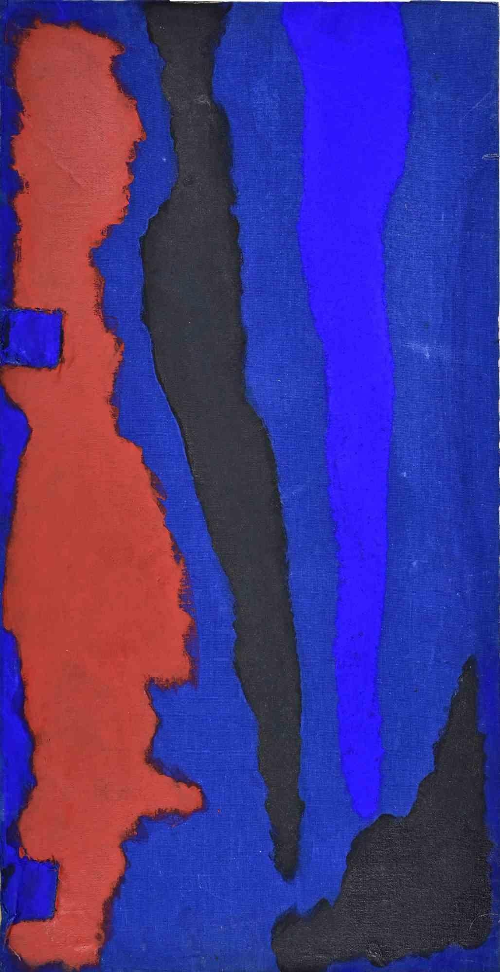 Abstrakte Komposition - Ölgemälde von Giorgio Lo Fermo - 2021