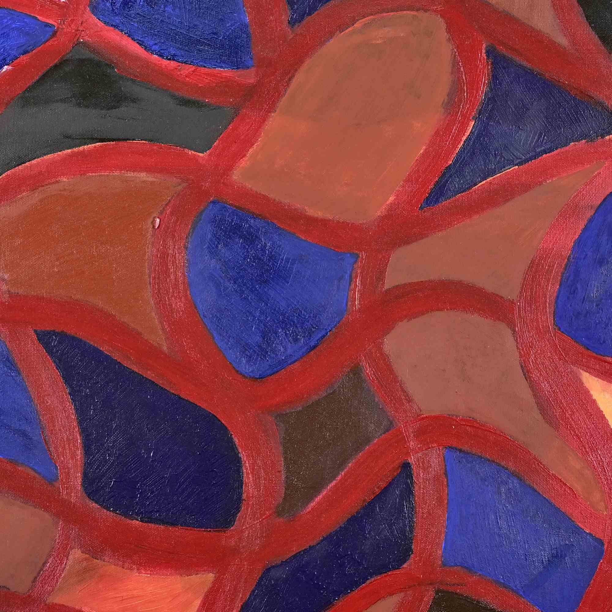 Abstrakte Komposition - Ölgemälde von Giorgio Lo Fermo - 2022 im Angebot 1