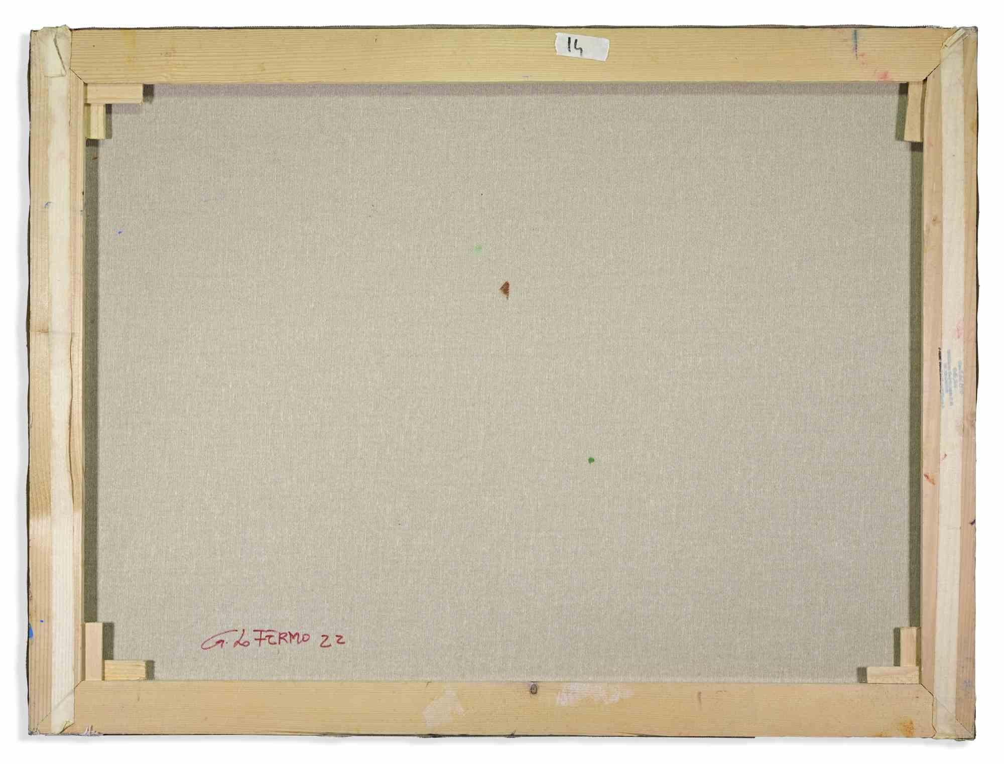 Abstrakte Komposition - Ölgemälde von Giorgio Lo Fermo - 2022 im Angebot 2