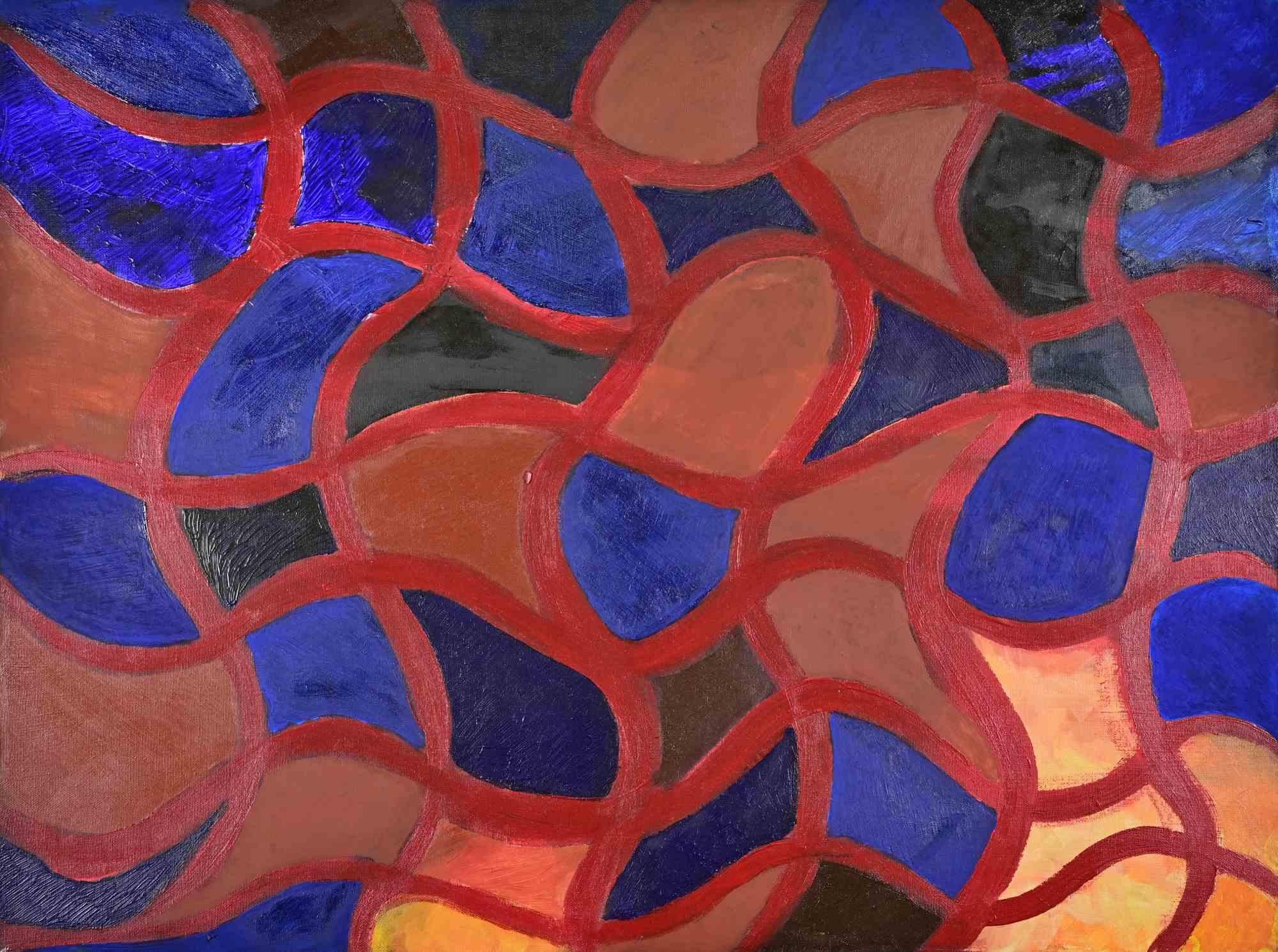 Abstract Composition - Oil Painting by Giorgio Lo Fermo - 2022