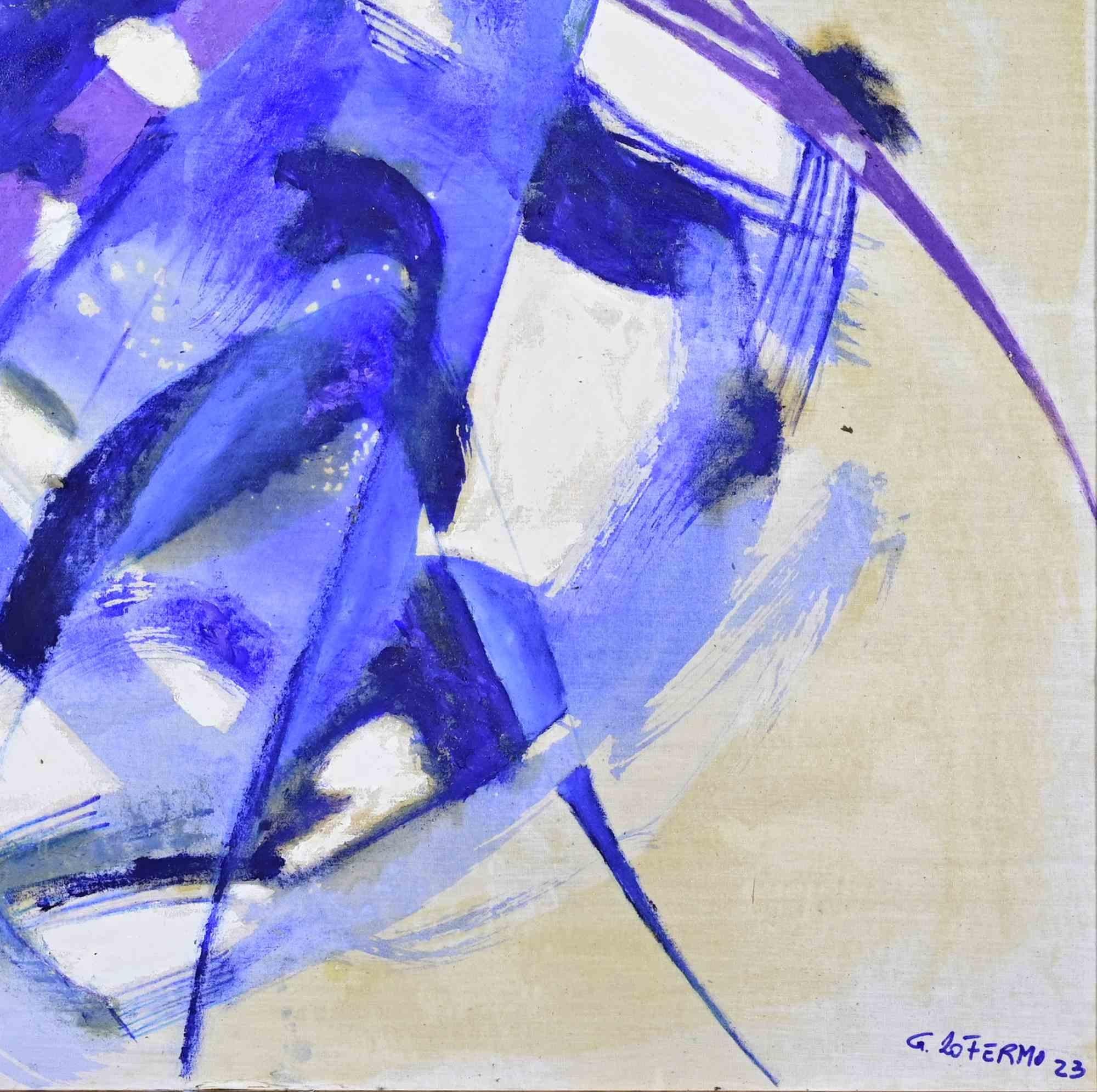 Abstract Composition - Oil Painting by Giorgio Lo Fermo - 2023 For Sale 1