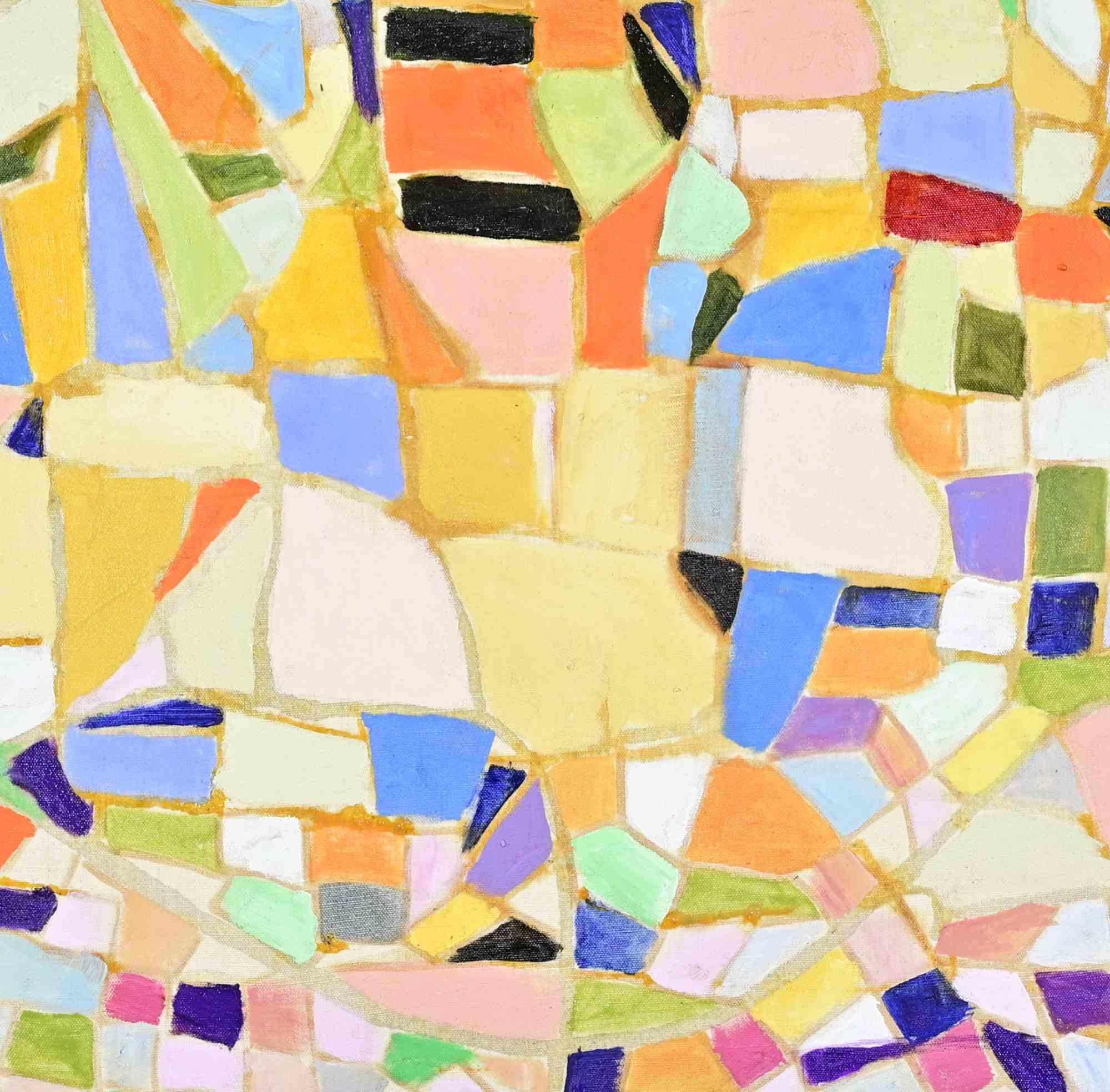 Abstrakte Komposition - Ölgemälde von Giorgio Lo Fermo - 2024 im Angebot 1