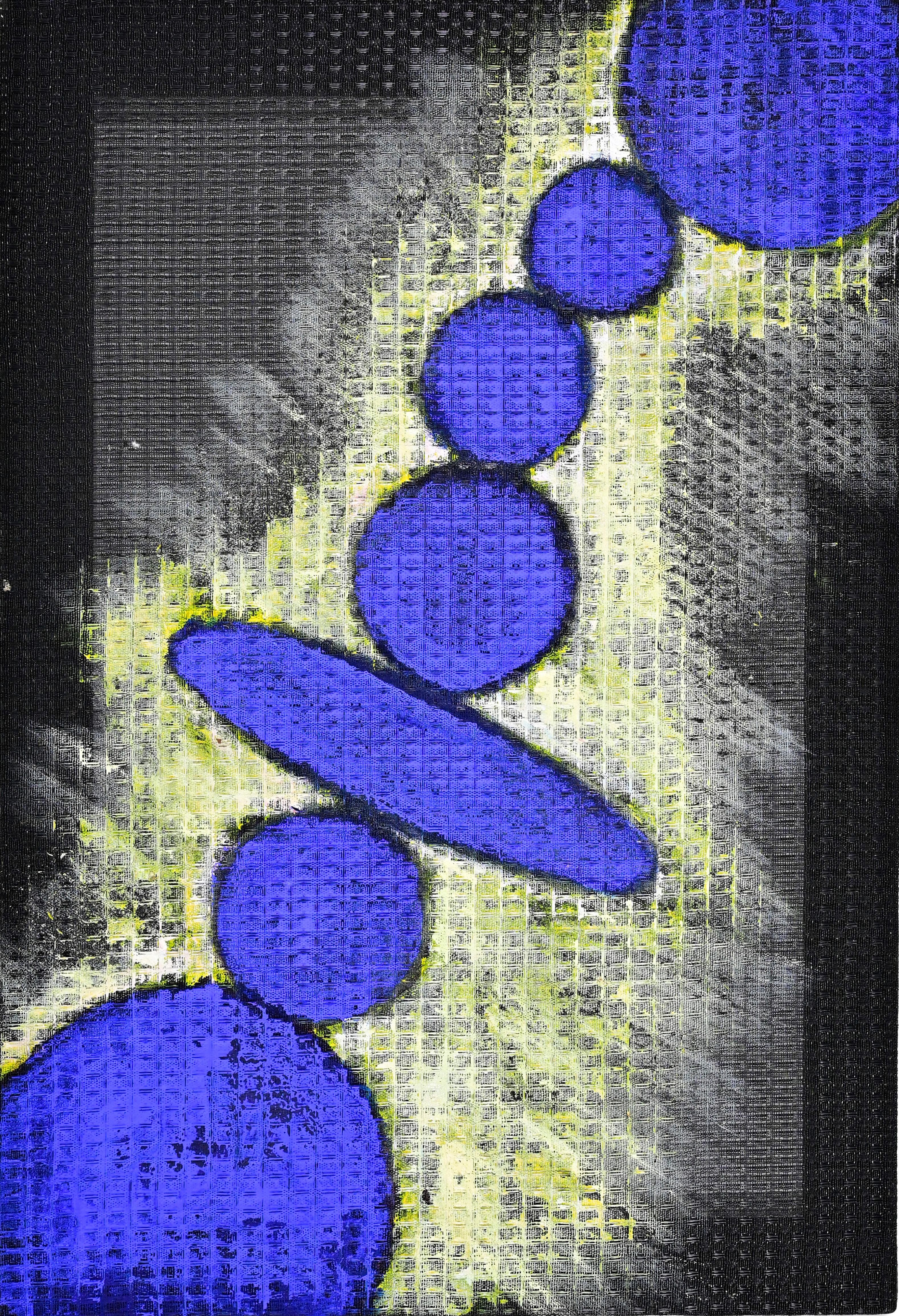 Abstrakte Komposition - Ölgemälde von Giorgio Lo Fermo - 2024