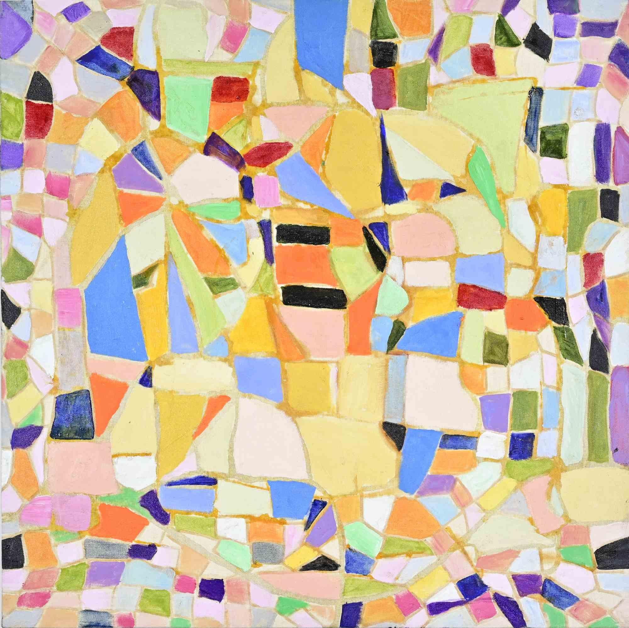 Abstract Composition - Oil Painting by Giorgio Lo Fermo - 2024