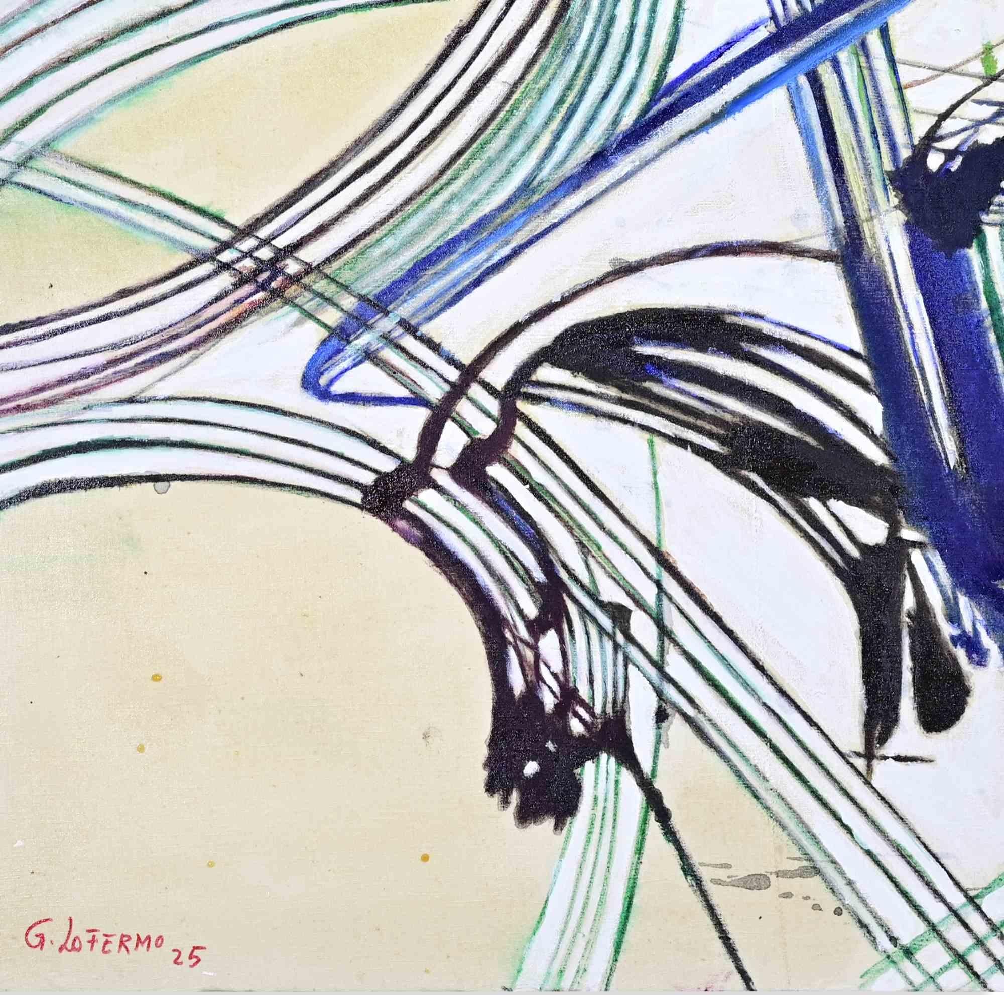 Abstrakte Komposition - Ölgemälde von Giorgio Lo Fermo - 2025 im Angebot 2