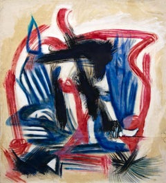 Abstrakte Komposition – Öl auf Leinwand von G. Lo Fermo – 2020