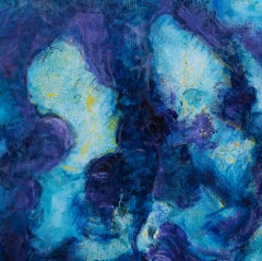 Abstrakte Komposition – Ölgemälde auf Leinwand von Giorgio Lo Fermo – 1989