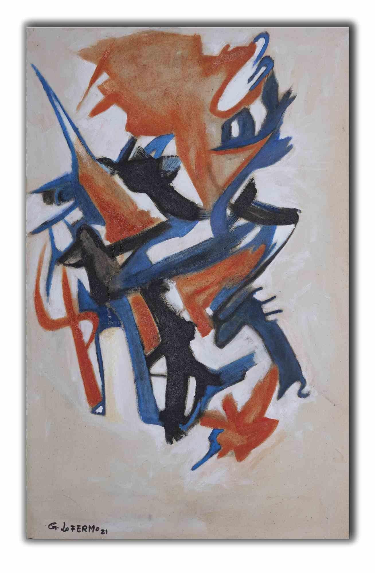 Composition abstraite - Huile sur toile de Giorgio Lo Fermo - 2021
