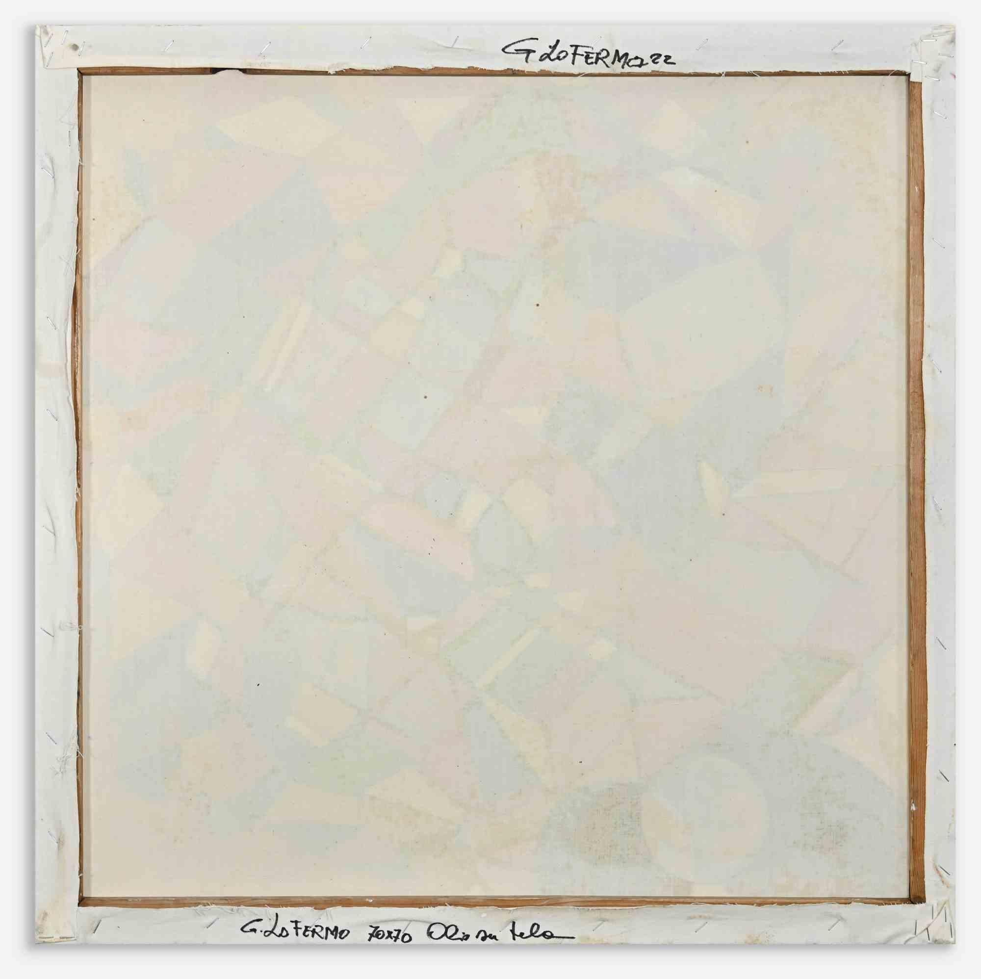 Abstrakte Komposition – Ölgemälde auf Leinwand von Giorgio Lo Fermo – 2022 im Angebot 1