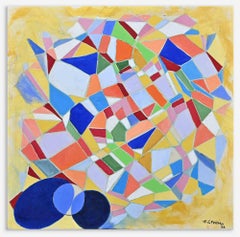 Abstract Composition - Original Oil On Canvas by Giorgio Lo Fermo - 2022