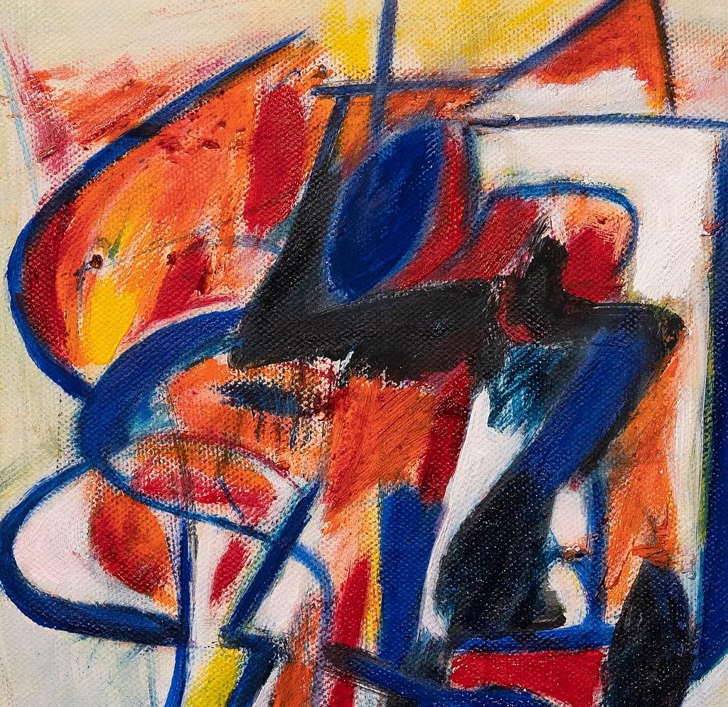 Abstrakte Komposition – Ölgemälde von Giorgio Lo Fermo – 2019 im Angebot 1