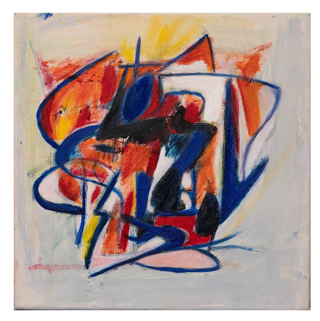 Abstract Composition is an original artwork realized by Giorgio Lo Fermo (b. 1947) in 2019.

Original Oil on Canvas. 

Hand signed and dated by the artist on the back.

Perfect conditions.

The composition recalls geometrical artworks realized after