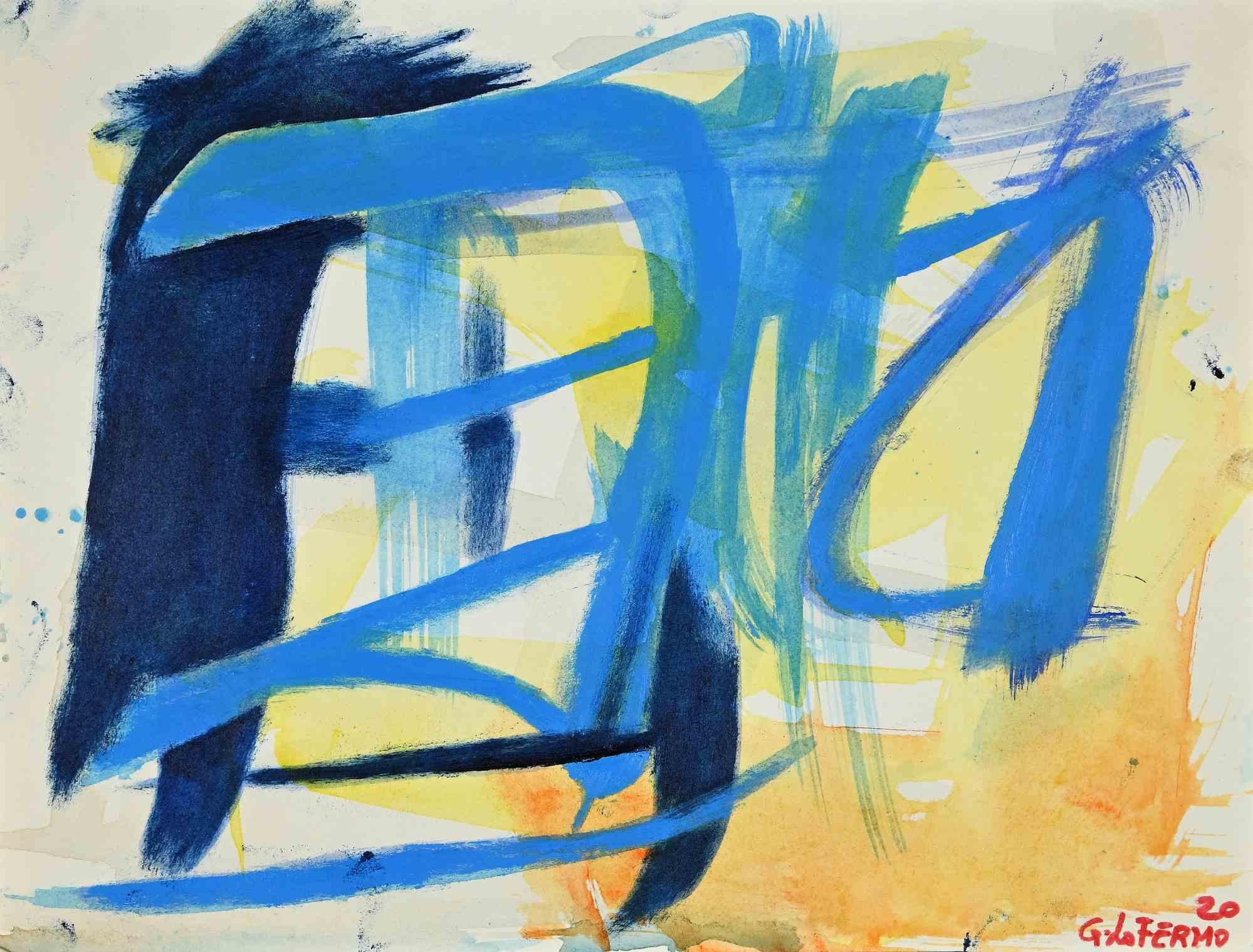 Abstract Composition - Tempera and Watercolor by Giorgio Lo Fermo - 2020