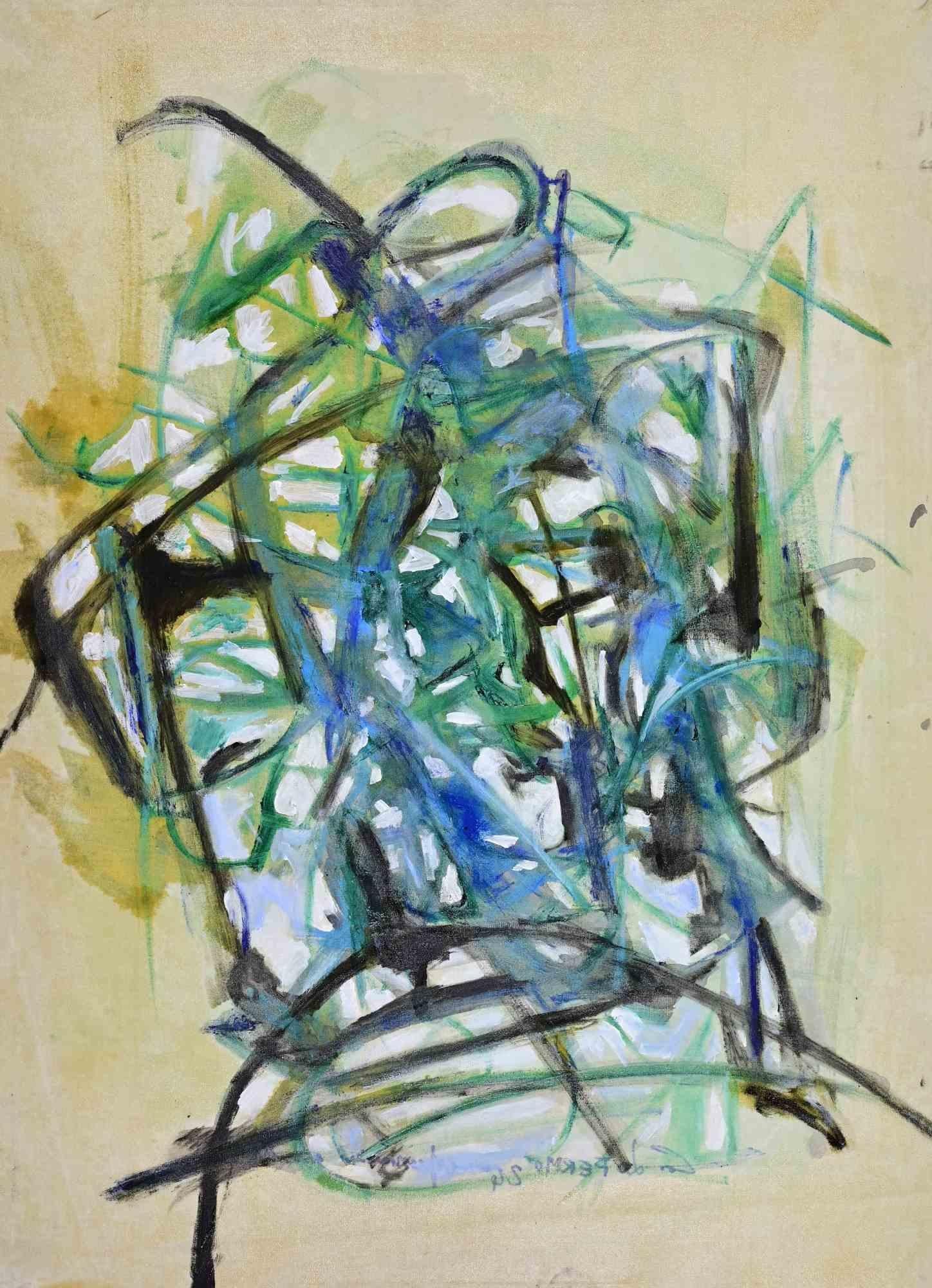 Abstrakte Expression - Ölgemälde von Giorgio Lo Fermo - 2024