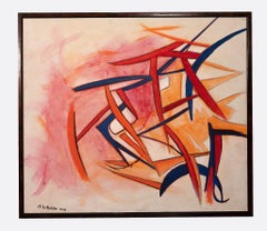 Abstract Expression - Original oil and oil pastel by Giorgio Lo Fermo - 2019