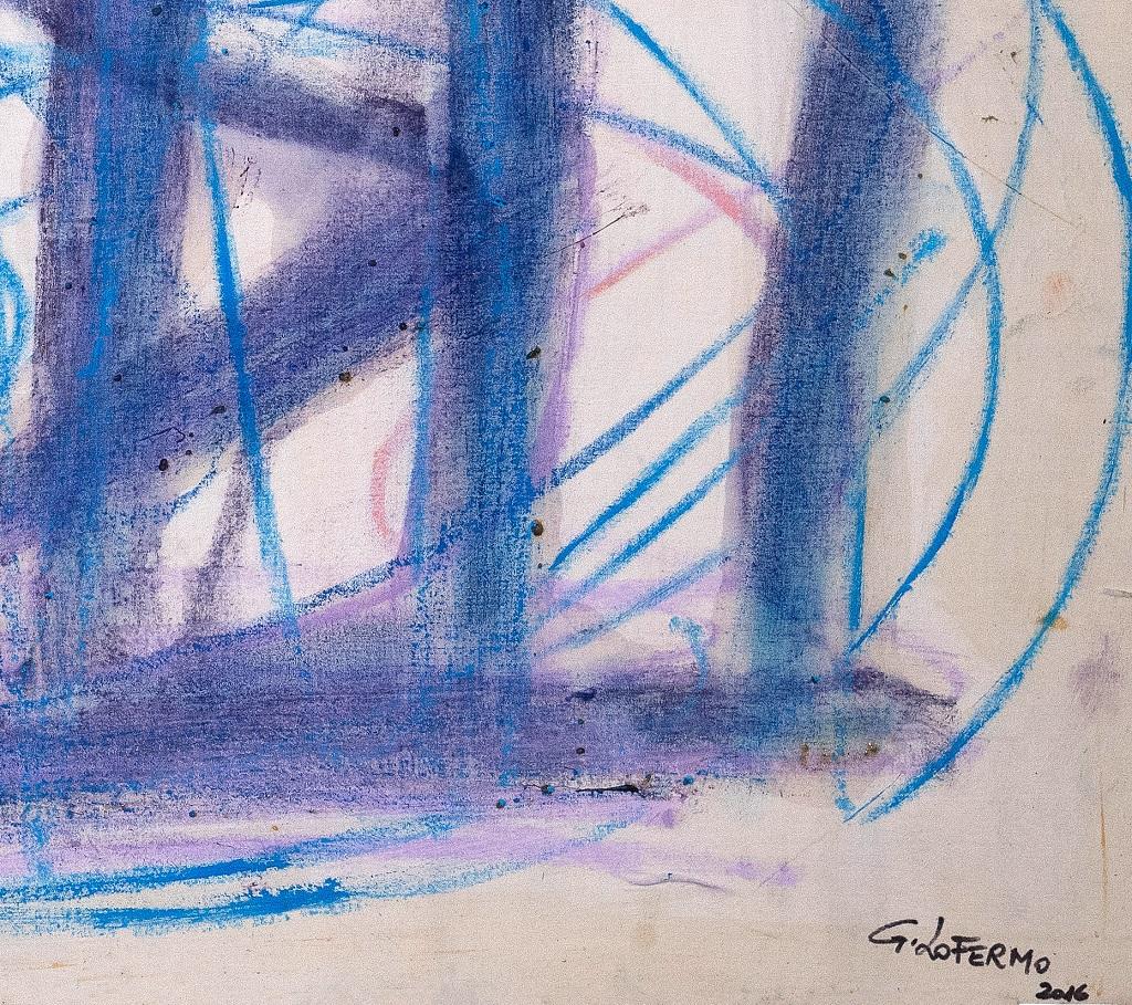 Abstract Expression -  Oil and Pastel by Giorgio Lo Fermo - 2016 For Sale 1