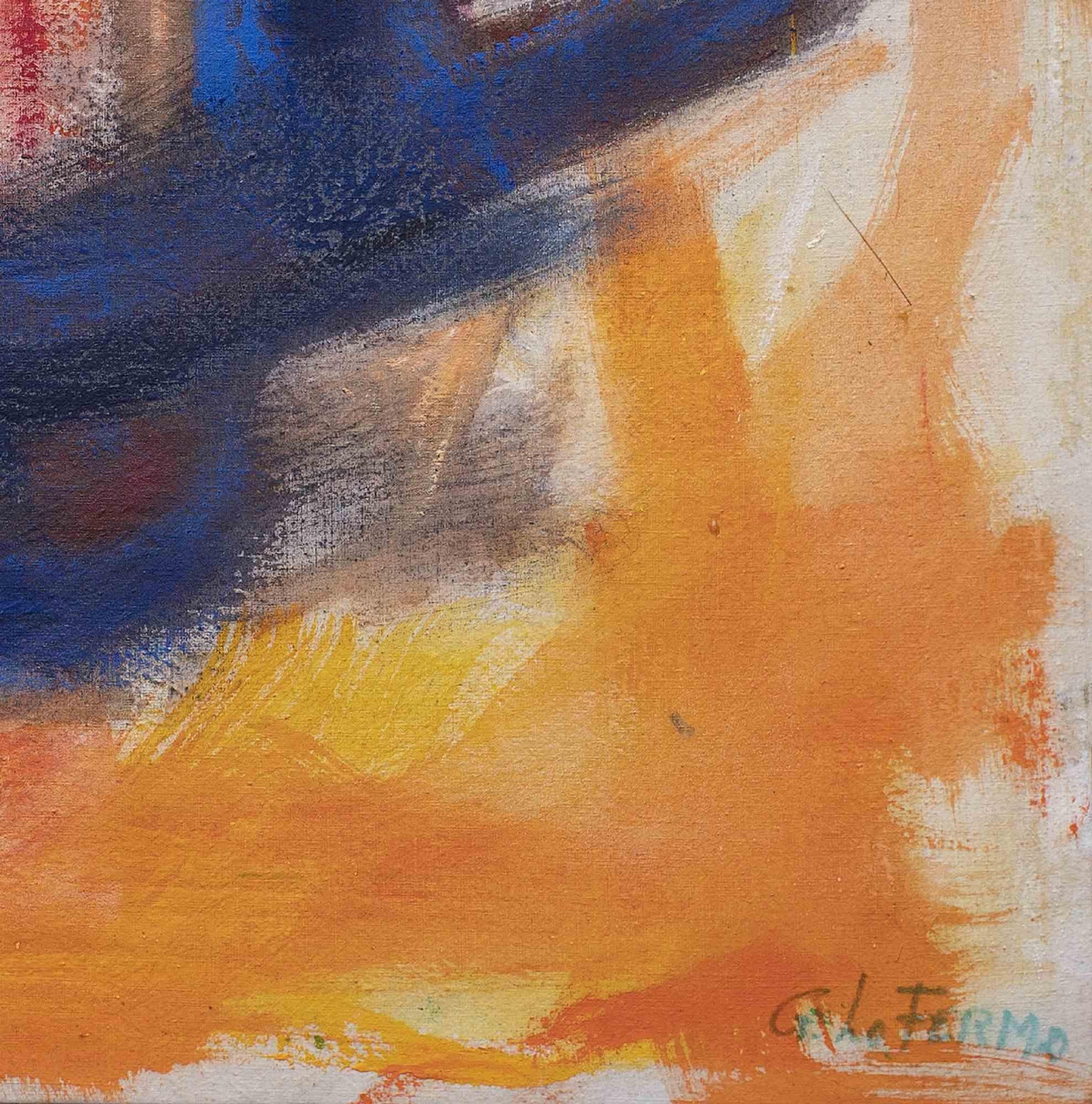 Abstrakter Expressionismus – Ölgemälde auf Leinwand von Giorgio Lo Fermo – 2014 im Angebot 1