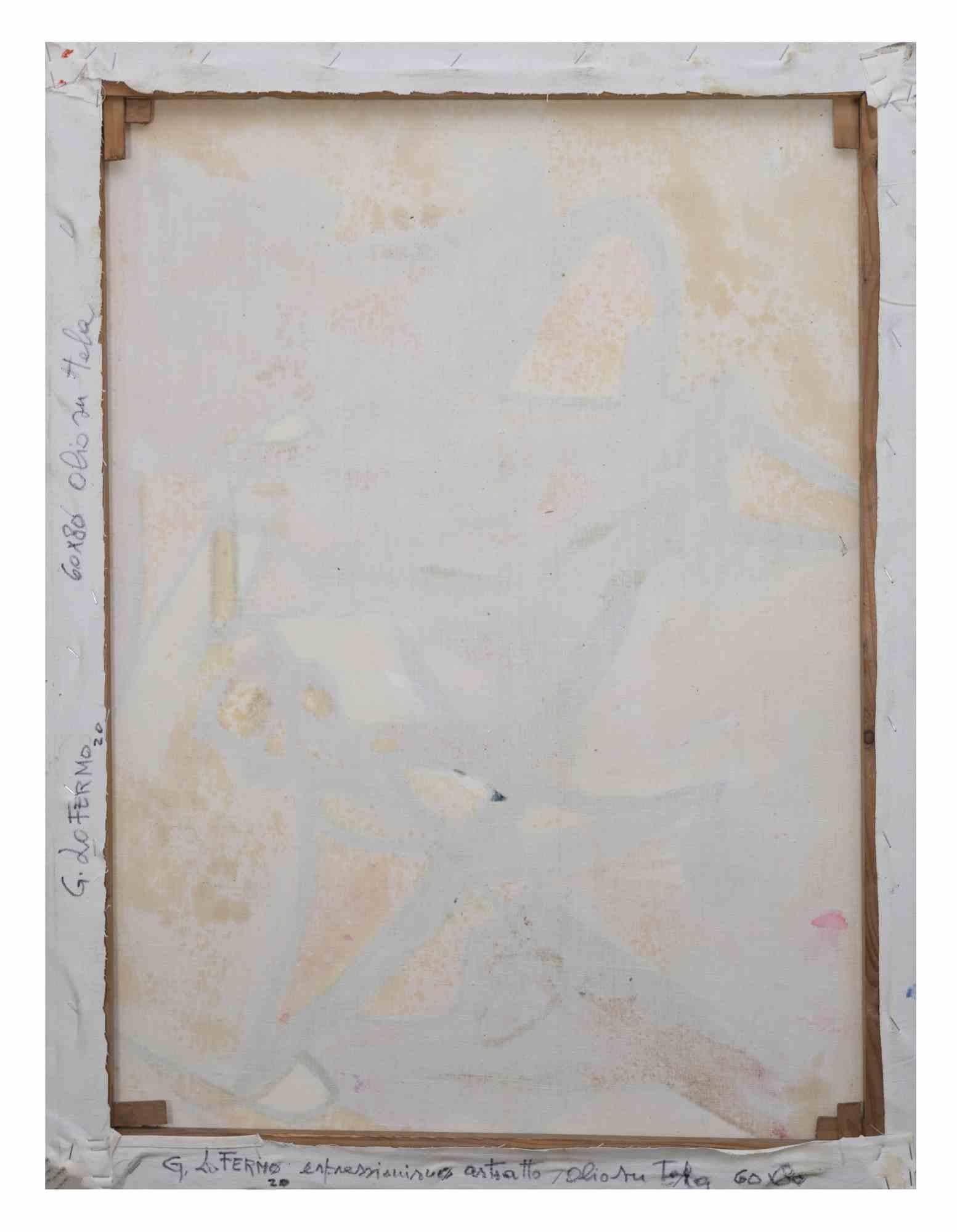 Abstrakter Expressionismus – Ölgemälde auf Leinwand von Giorgio Lo Fermo – 2020 im Angebot 1