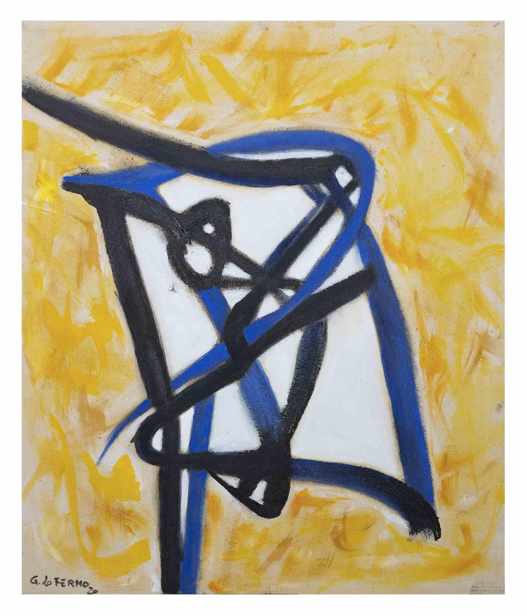 Abstrakter Expressionismus – Öl auf Leinwand von Giorgio Lo Fermo – 2020er Jahre im Angebot 3