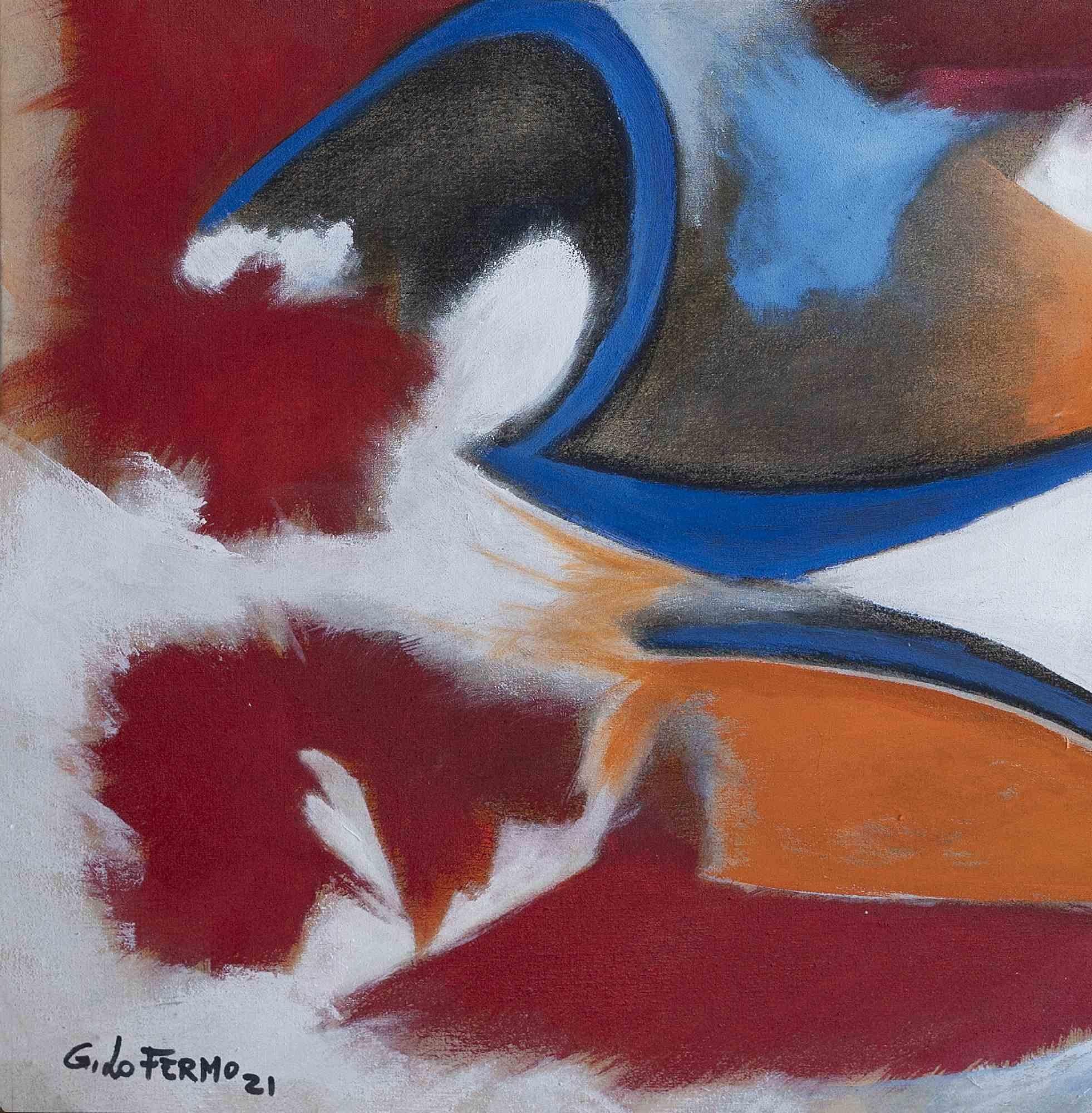 Abstract Expression - Oil On Canvas by Giorgio Lo Fermo - 2021 For Sale 1