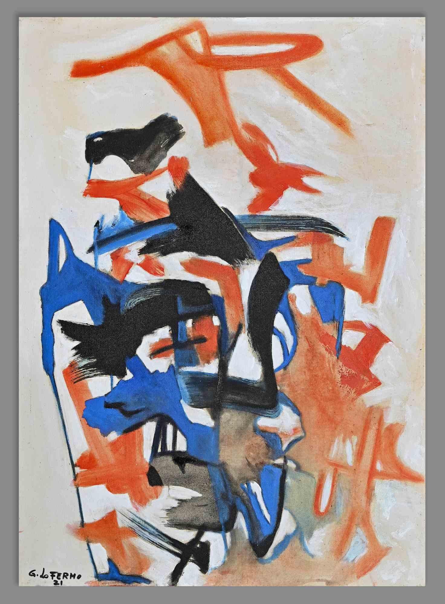 Abstract Expression ist ein Original-Kunstwerk von Giorgio Lo Fermo (geb. 1947) aus dem Jahr 2021.

Original Ölgemälde auf Leinwand.

Handsigniert und datiert am linken unteren Rand.

Ursprünglicher Titel: Espressionismo astratto

Handsigniert,