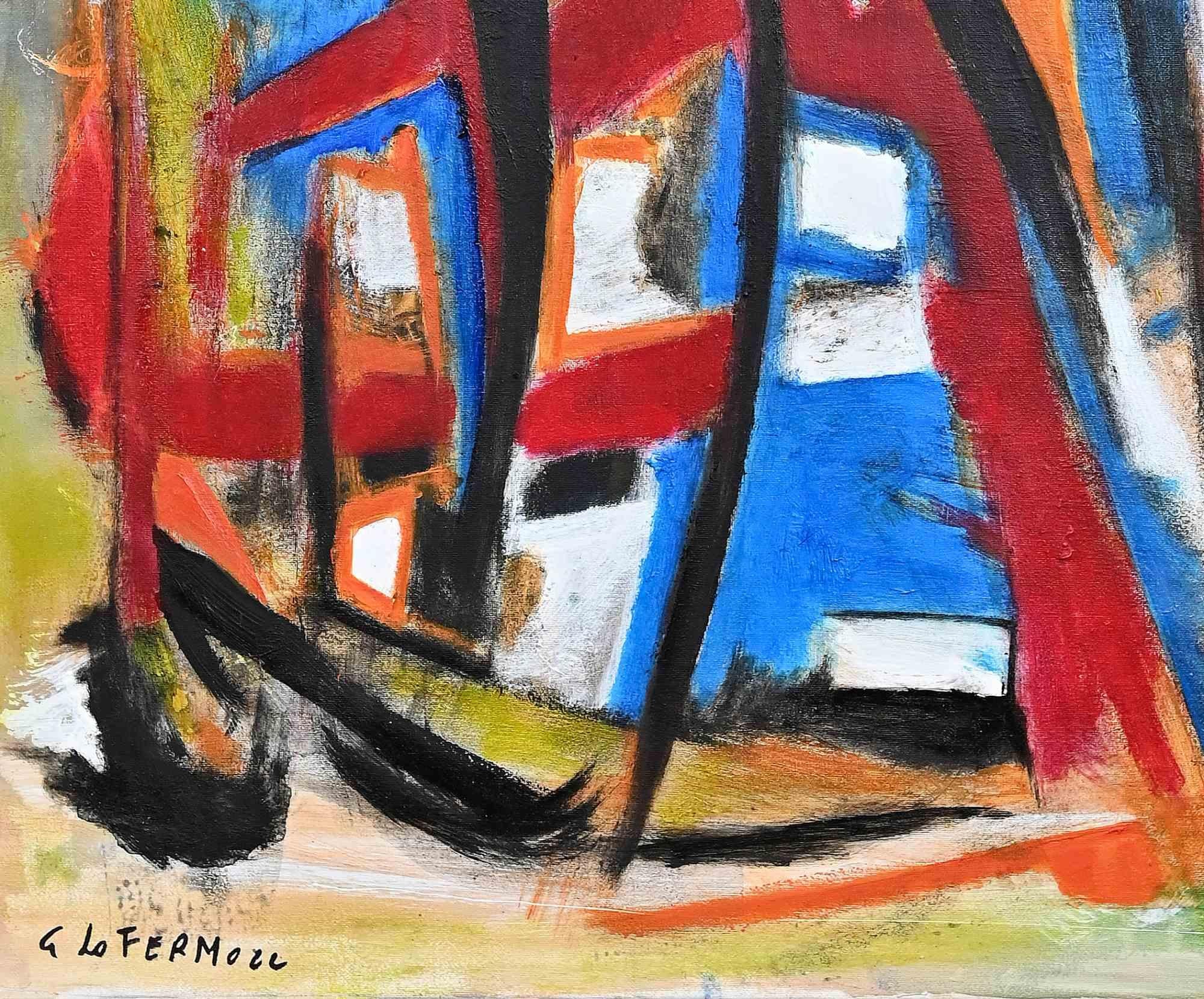 Abstract Expression - Oil On Canvas by Giorgio Lo Fermo - 2022 For Sale 2