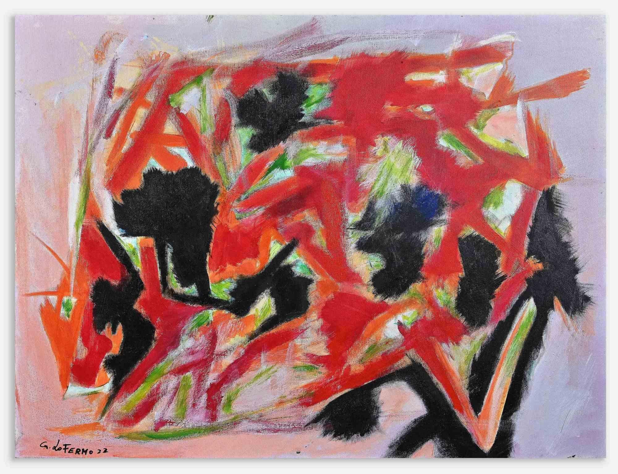 Abstract Expression is an original artwork realized by Giorgio Lo Fermo (b. 1947) in 2022

Original Oil Painting on Canvas.

Hand signed and dated on the lower left margin.

Hand signed, dated and titled on the back of the canvas.

Good