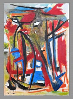 Expression abstraite - Huile sur toile de Giorgio Lo Fermo - 2022