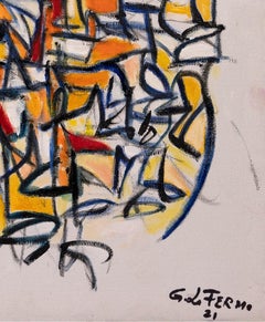 Espressione astratta - Pittura ad olio di Giorgio Lo Fermo - 2021