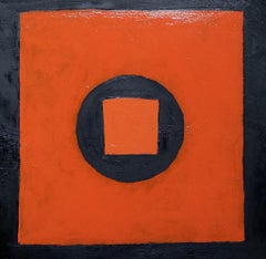 Quadrato astratto - Quadro ad olio di Giorgio Lo Fermo - 2018