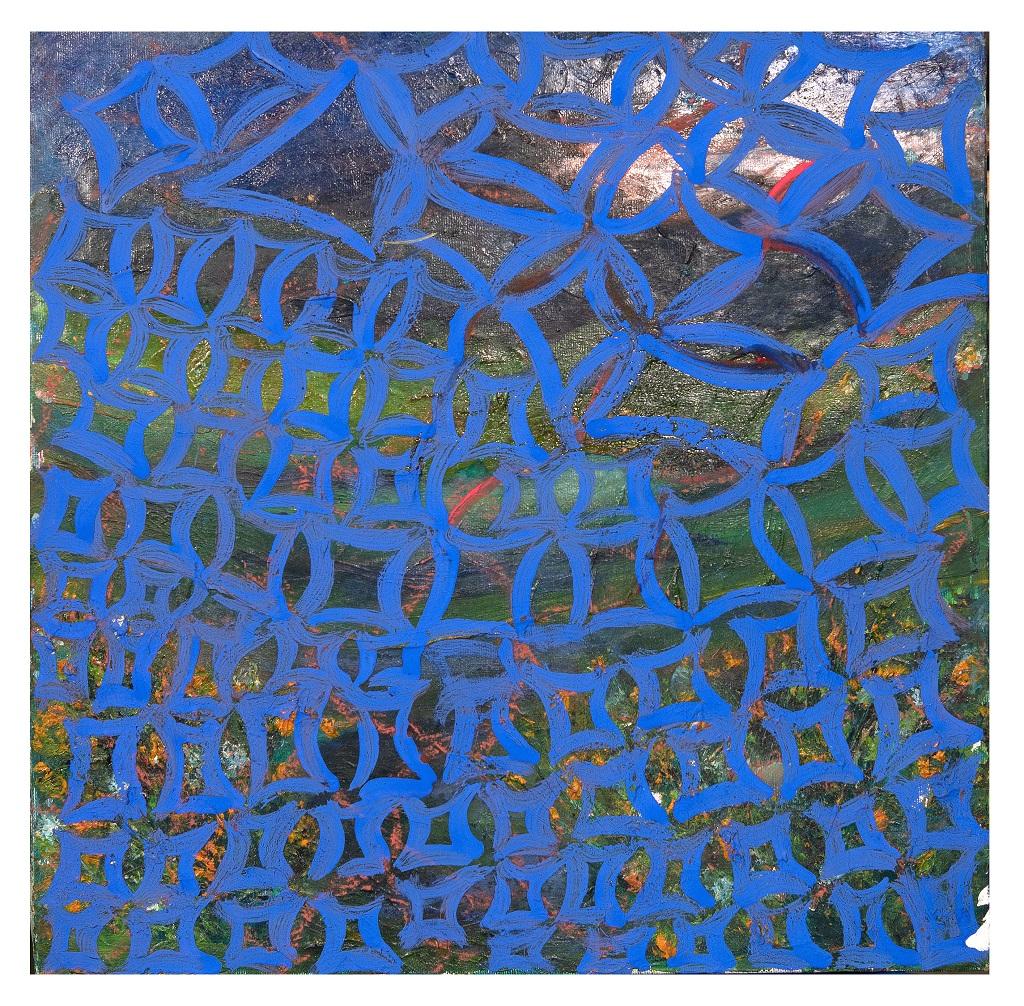 Blue Reticulum is an original artwork realized by Giorgio Lo Fermo (b. 1947) in 2019.

Oil on canvas.

Hand signed by the artist on the back.

Perfect conditions.

Blue Reticulum is a gorgeous painting that represents a polychrome grid that covers