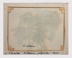 Blaue Form – Ölgemälde auf Leinwand von Giorgio Lo Fermo – 2020