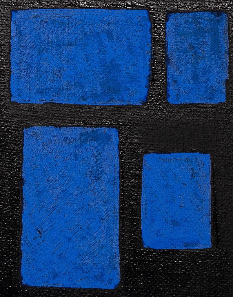 Blue Shapes is an original artwork realized by Giorgio Lo Fermo (b. 1947) in 2015.

Oil on canvas.

Hand signed and dated by the artist on the back.

Perfect conditions.

Blue Shapes  is a gorgeous painting trealized by the Italian artist Giorgio Lo