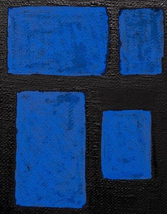 Blue Shapes - Oil Paint by Giorgio Lo Fermo - 2015