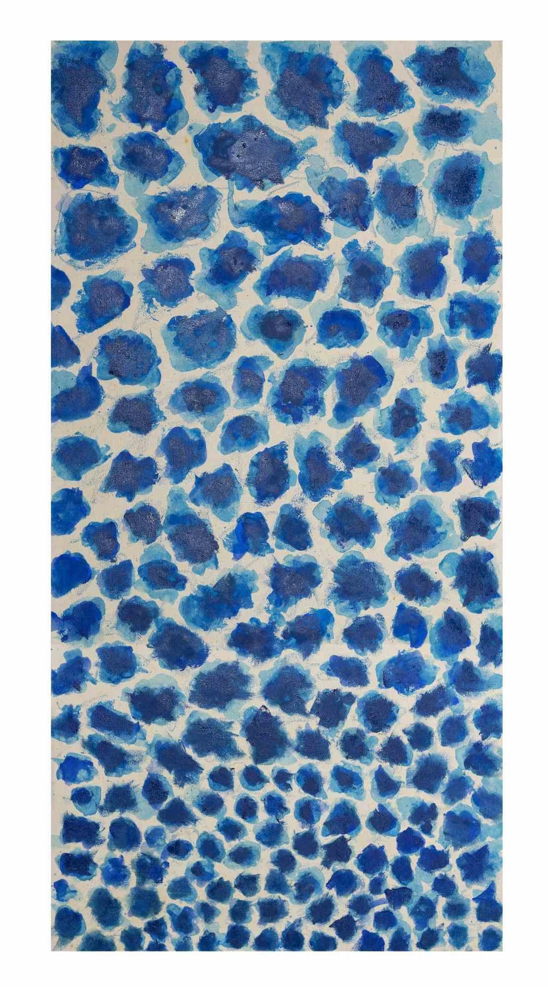 Blue Spots - Oil On Canvas by Giorgio Lo Fermo - 2021