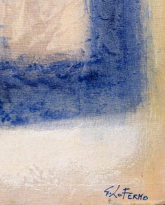 Blue Square - Oil Paint by Giorgio Lo Fermo - 2015