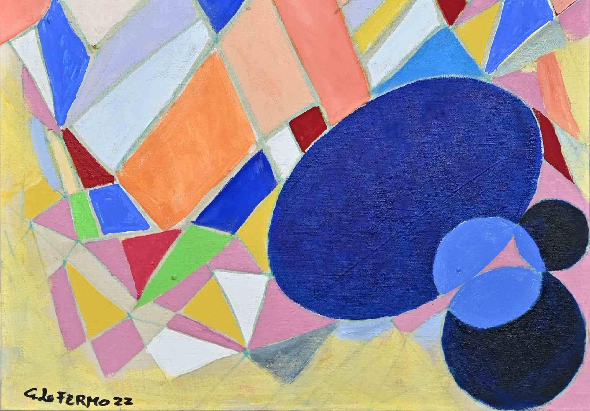 Colored facets is an original artwork realized by Giorgio Lo Fermo (b. 1947) in 2022.

Original Oil Painting on Canvas.

Hand signed and dated on the lower left margin and on the back of the canvas.

Good conditions.

Giorgio Lo Fermo is an Italian