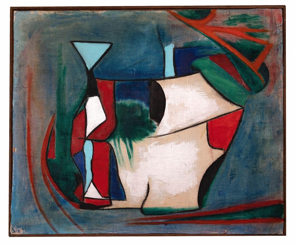 Composition is an original Contemporary Artwork realized by the Italian artist Giorgio Lo Fermo (b. 1947) in 2015. 

Original Oil on plywood. 

Hand-signed and dated on the back.

Excellent conditions. 

Geometric Composition is an original