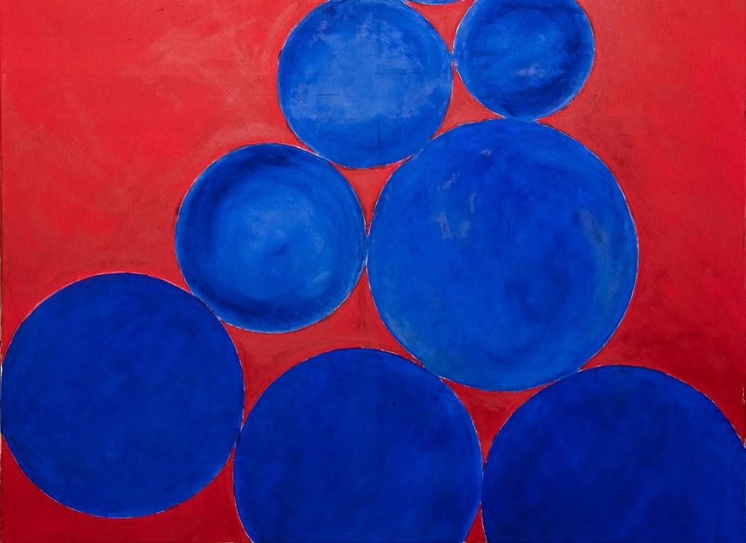 Ellipsen – Ölgemälde von G. Lo Fermo – 2020 (Abstrakt), Painting, von Giorgio Lo Fermo