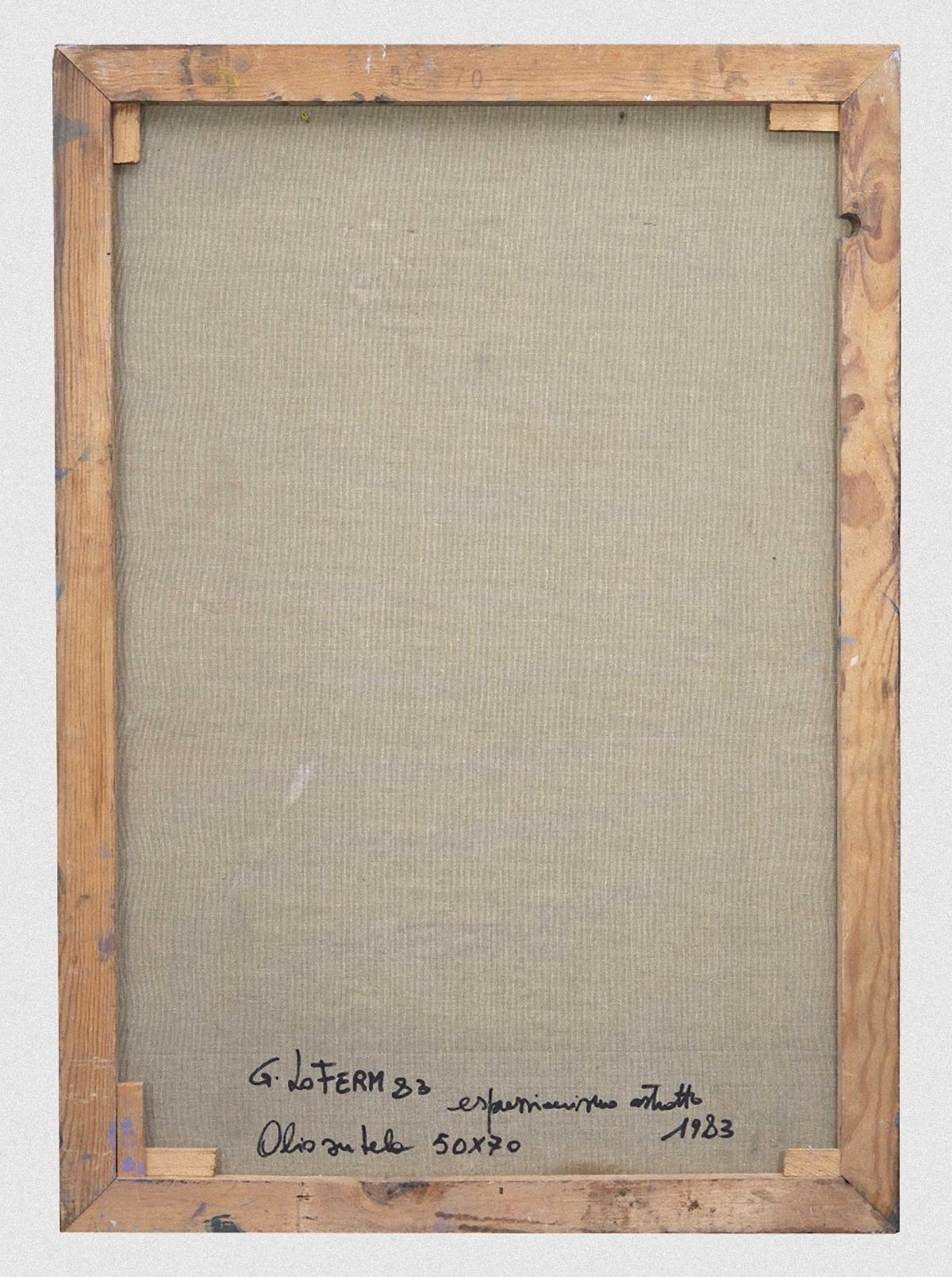 Expressionismus – Ölgemälde auf Leinwand von Giorgio Lo Fermo – 1983 im Angebot 2