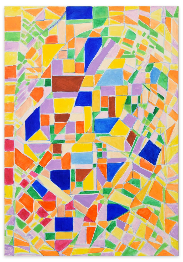Giorgio Lo Fermo Geometric Shapes Oil Painting 2019 By Giorgio