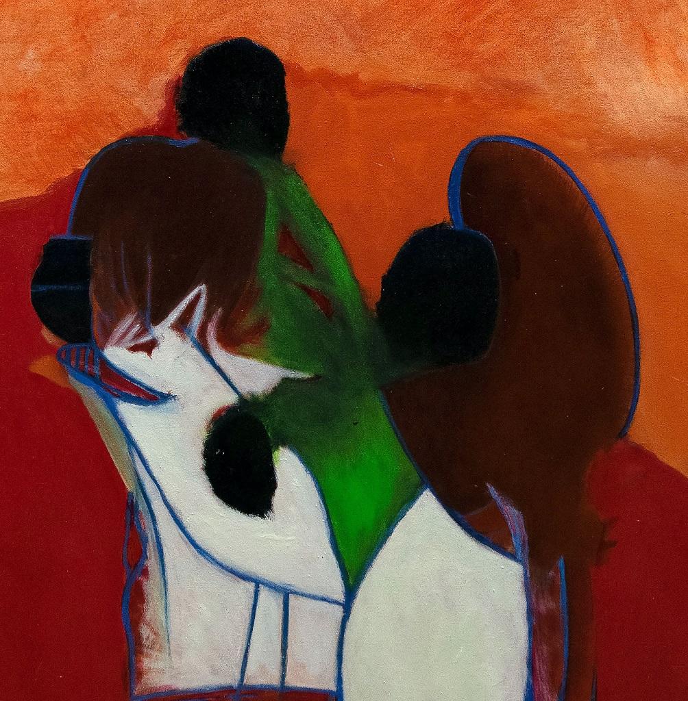 Homage to Arshile Gorky - Oil on Canvas by G. Lo Fermo - 2020 - Painting by Giorgio Lo Fermo