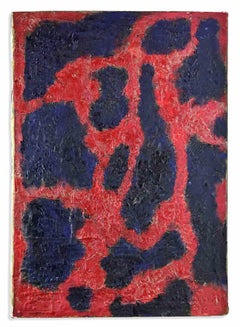 Homenaje a Alberto Burri - Pintura al óleo de Giorgio Lo Fermo - 2020