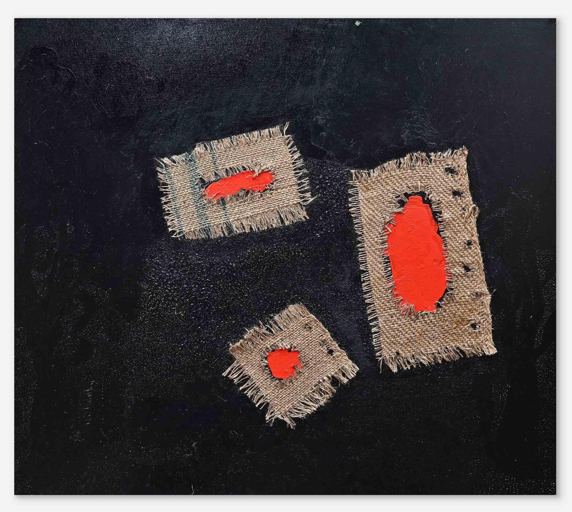 Hommage to Burri is an original artwork realized by Giorgio Lo Fermo (b. 1947) in 2022.

Original Oil Painting on Canvas.

Hand-signed, titled and dated on the back of the canvas.

Good conditions.

Includes frame

Giorgio Lo Fermo is an Italian