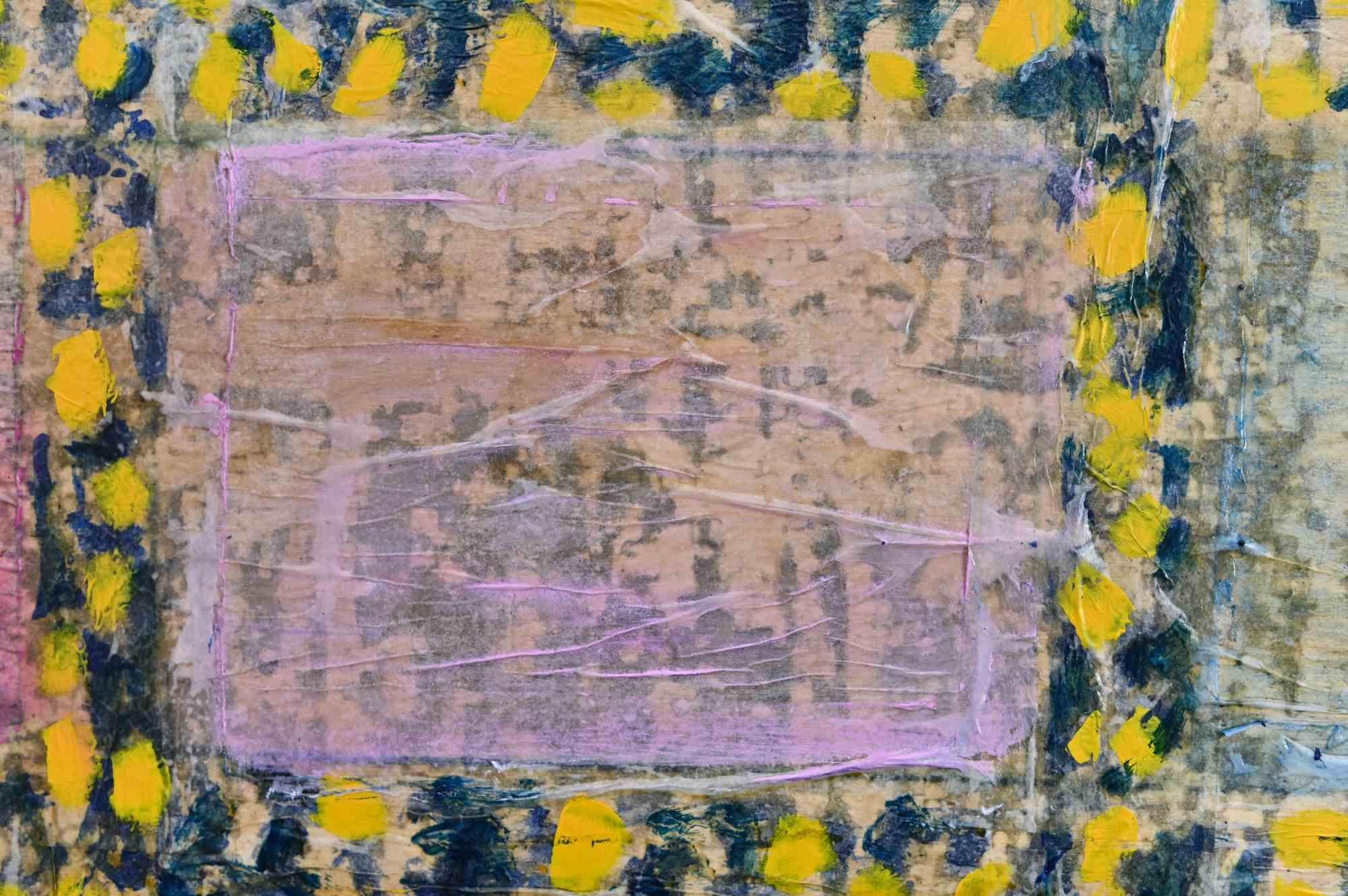 Hommage an P. Klee – Ölgemälde auf Leinwand von Giorgio Lo Fermo – 2022 im Angebot 1