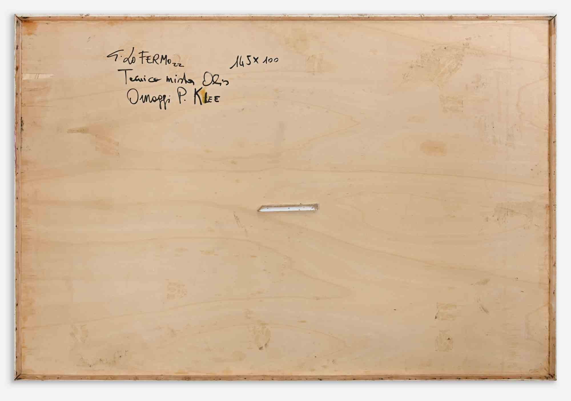 Hommage an P. Klee – Ölgemälde auf Leinwand von Giorgio Lo Fermo – 2022 im Angebot 2