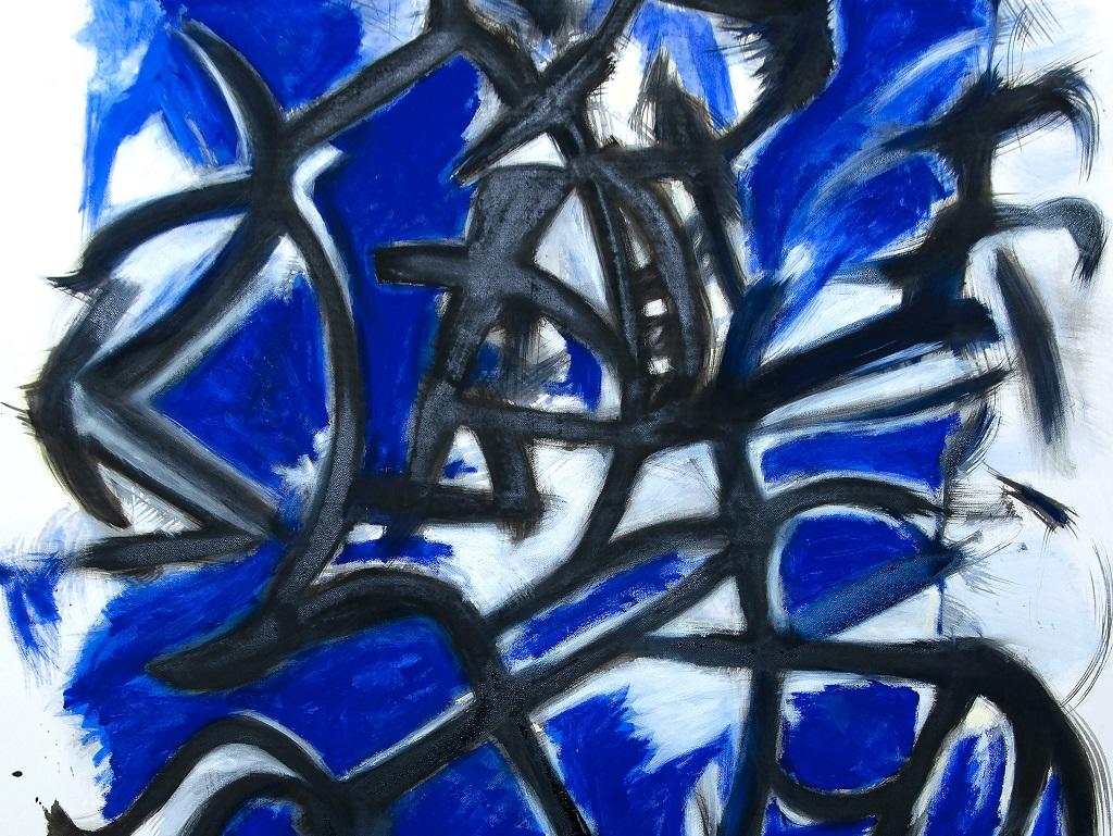 Informal Blue – Ölgemälde von G. Lo Fermo – 2020 – Painting von Giorgio Lo Fermo