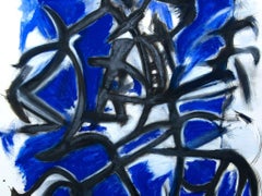Blue Informal - Peinture à l'huile de G. Lo Fermo - 2020
